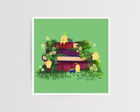 Wall Decoration For Kitchen, Sprout Guardians, Bright Home Decor, Bedroom, Living Room, Office, Gift, book Illustration